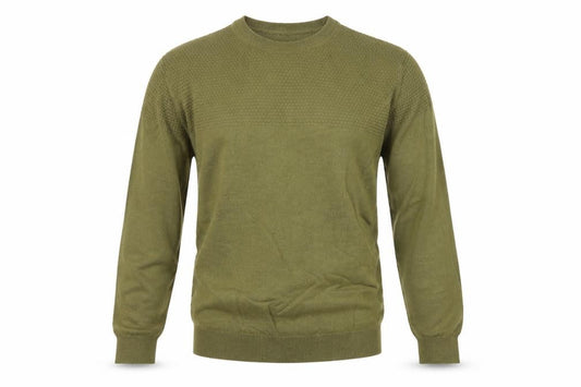 Autograph Men's Green Merino Blend Slim Fit M Crew Neck Knit Jumper
