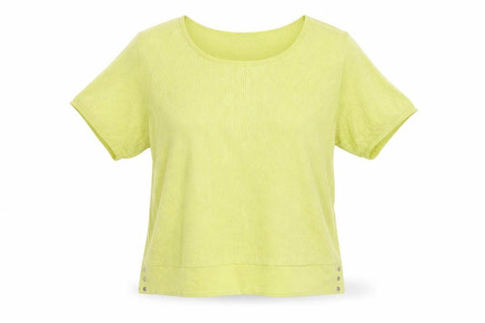 M&S Per Una Women Yellow Size 18 Short Sleeve Knit Pullover Jumper