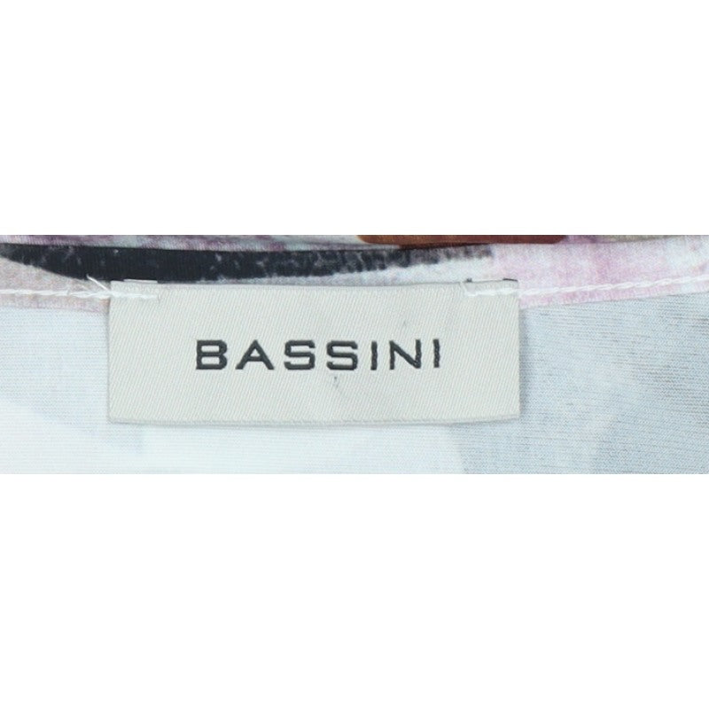 Bassini Women's Multicoloured UK 22 Basic Twist Front 3/4 Sleeve Blouse