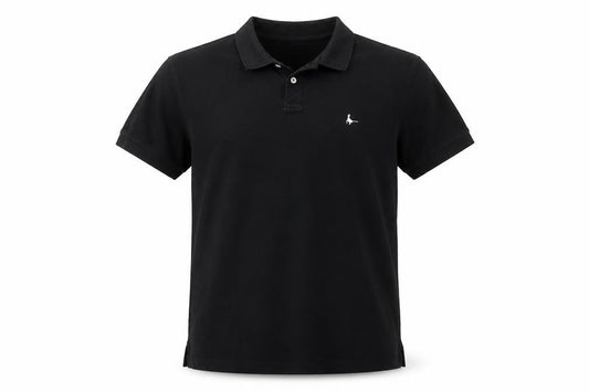 Jack Wills Men’s Black Logo Polo Shirt Size L Short Sleeve Cotton