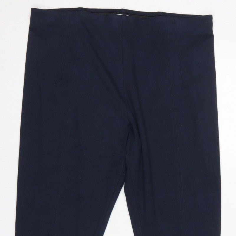 Marks & Spencer Women Blue Size 14 Short Stretch Leggings