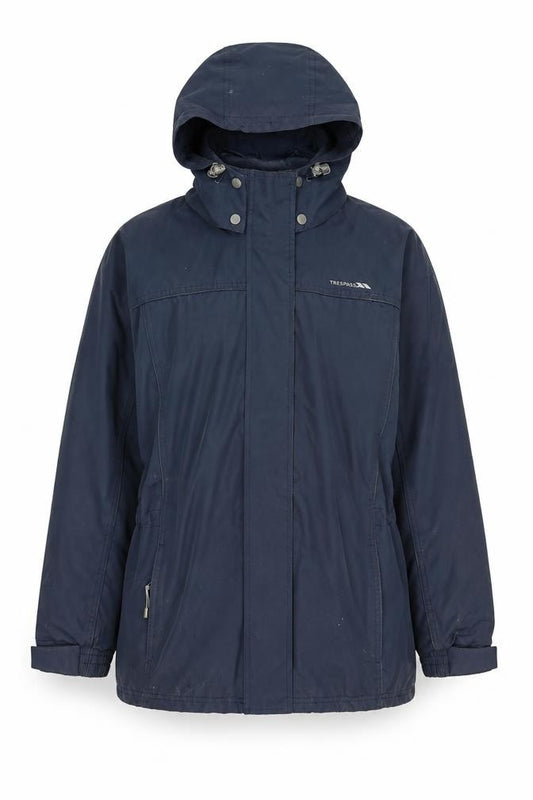 Trespass Men Blue L Waterproof Hooded Parka Jacket Taped Seams