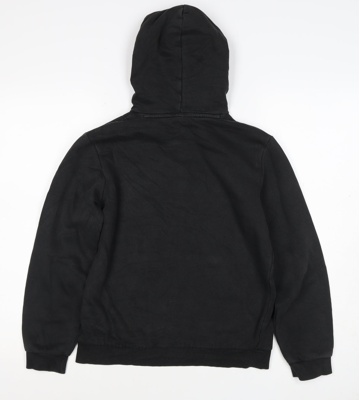 Puma Boys Black 13-14 Years Pullover Hoodie Logo Kangaroo Pocket
