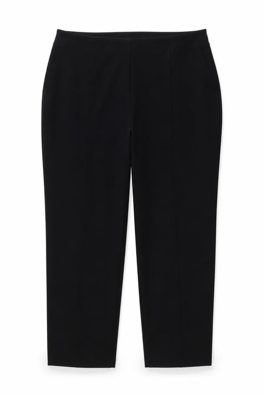 Marks and Spencer Women’s Black UK 14 Short Straight Stretch Trousers