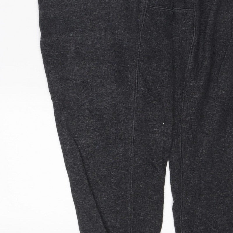 Nike Men’s Black L Jogger Sweatpants Drawstring Cotton Blend