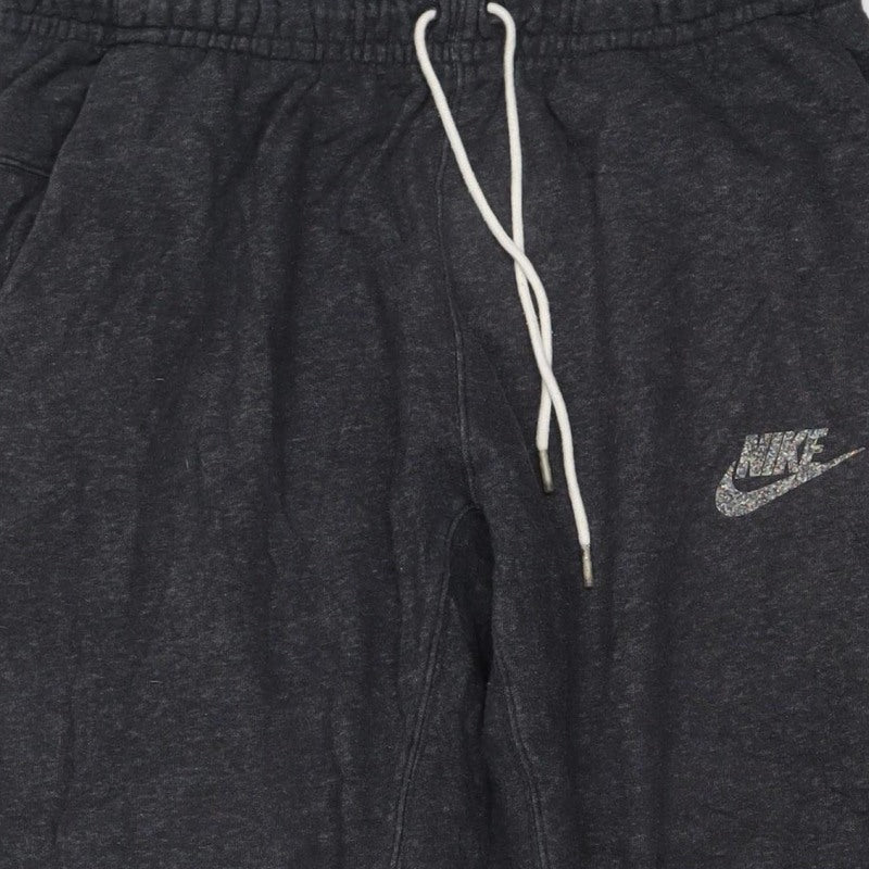 Nike Men’s Black L Jogger Sweatpants Drawstring Cotton Blend