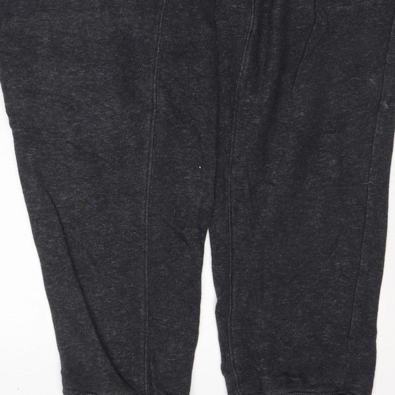 Nike Men’s Black L Jogger Sweatpants Drawstring Cotton Blend