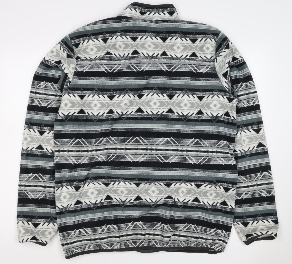 Eddie Bauer Men’s Multicoloured L Aztec Fleece Henley Sweatshirt