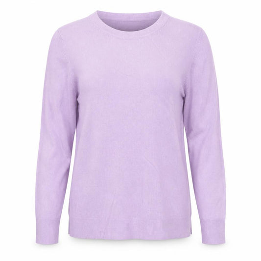 Marks and Spencer Women Purple Cashmere Size 10 Crew Neck Jumper