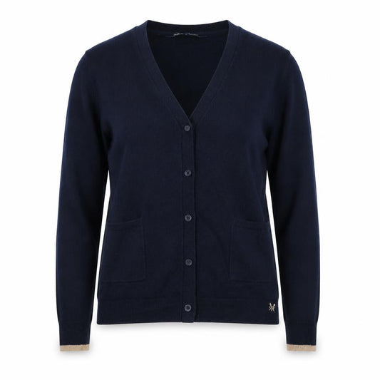 Crew Clothing Company Women’s Blue Size 12 V-Neck Pocket Cardigan