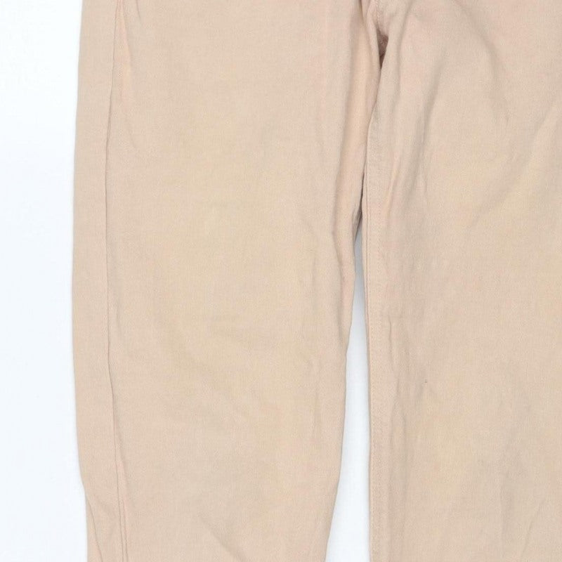 Part Two Women's Beige UK 12 Emma Straight Stretch Jeans