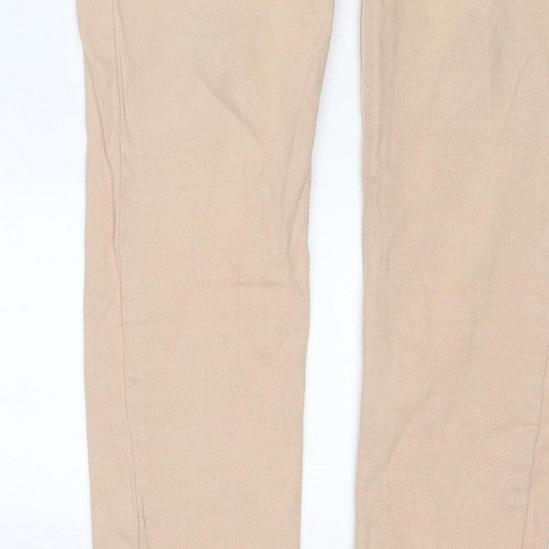 Part Two Women's Beige UK 12 Emma Straight Stretch Jeans