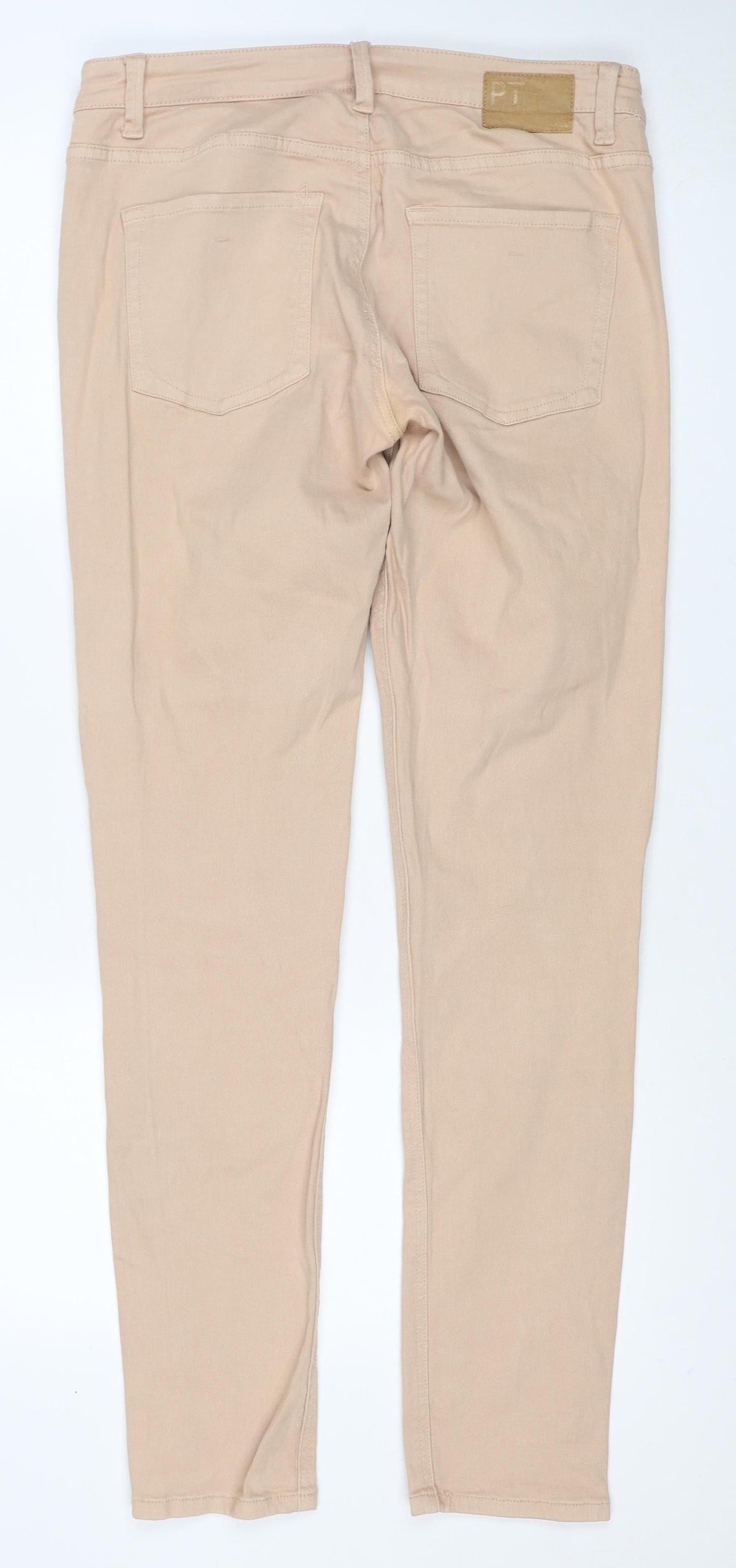 Part Two Women's Beige UK 12 Emma Straight Stretch Jeans