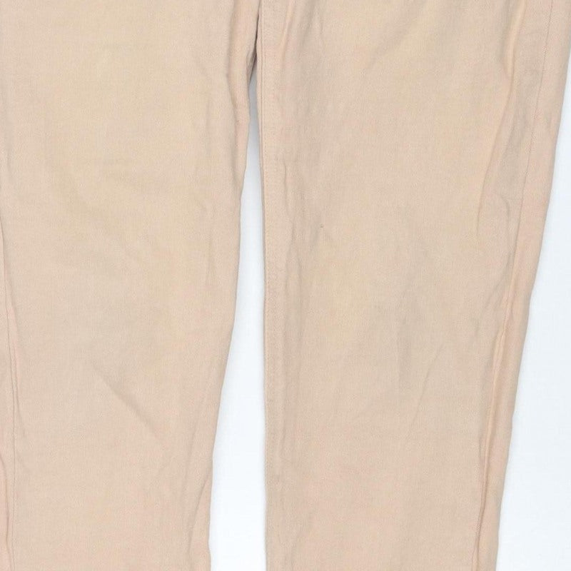 Part Two Women's Beige UK 12 Emma Straight Stretch Jeans