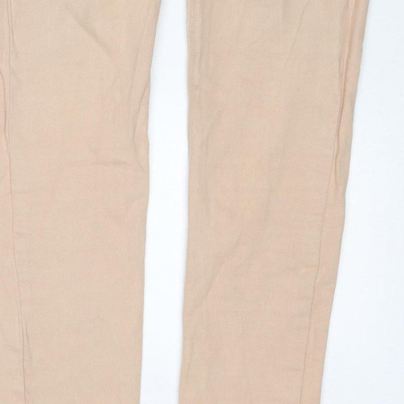 Part Two Women's Beige UK 12 Emma Straight Stretch Jeans