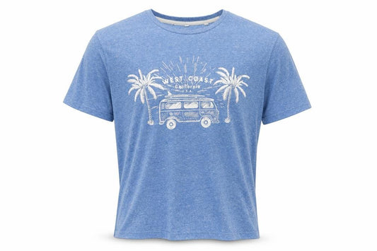 Next Men's Blue L California Camper Van Graphic Crew Neck T-Shirt