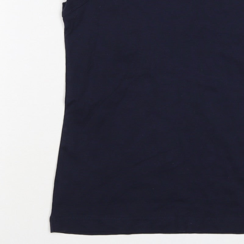 Reachering Women's Navy Size 18 Basic Cotton Scoop Neck Tank Top