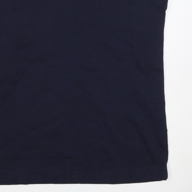 Reachering Women's Navy Size 18 Basic Cotton Scoop Neck Tank Top