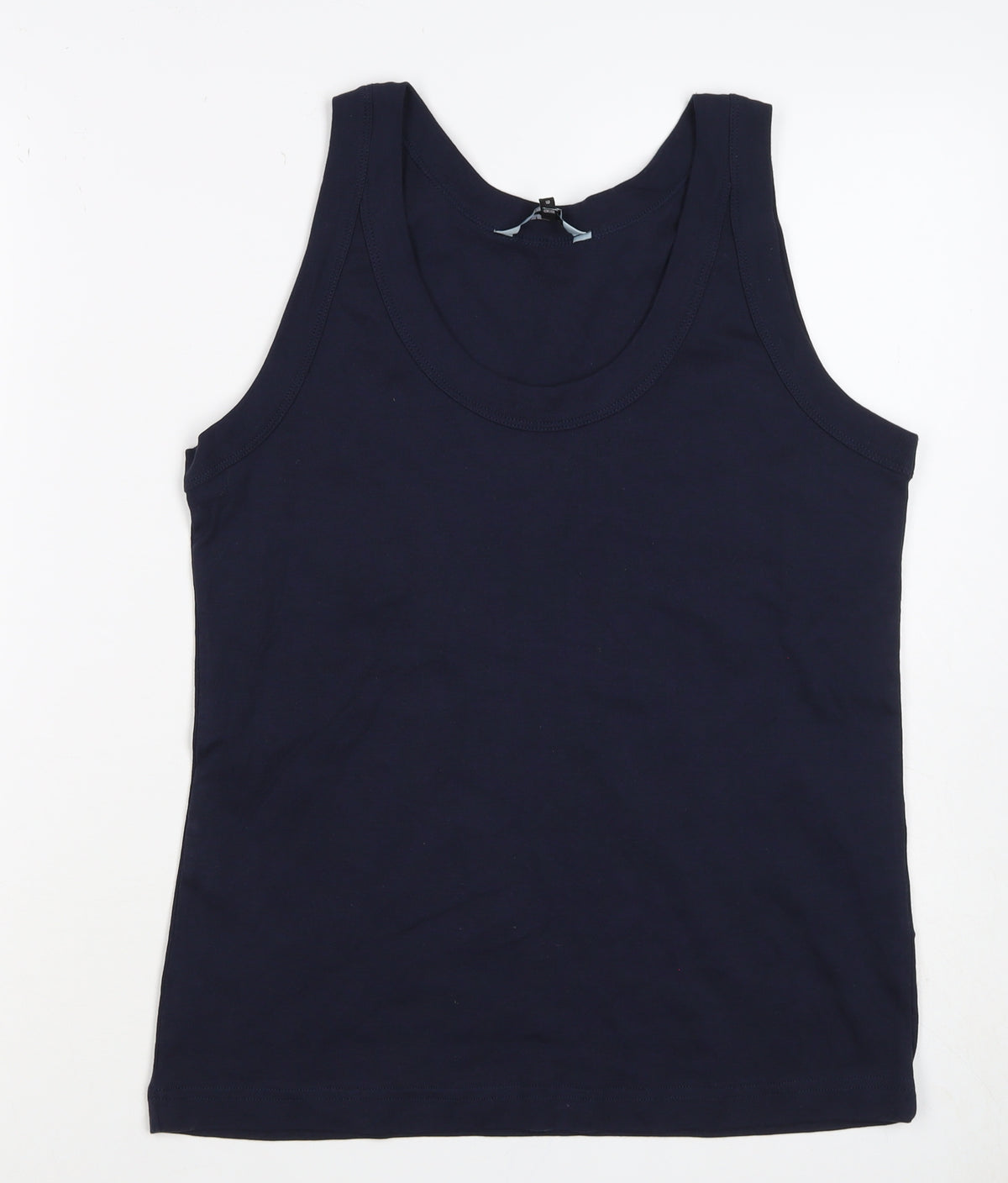 Reachering Women's Navy Size 18 Basic Cotton Scoop Neck Tank Top