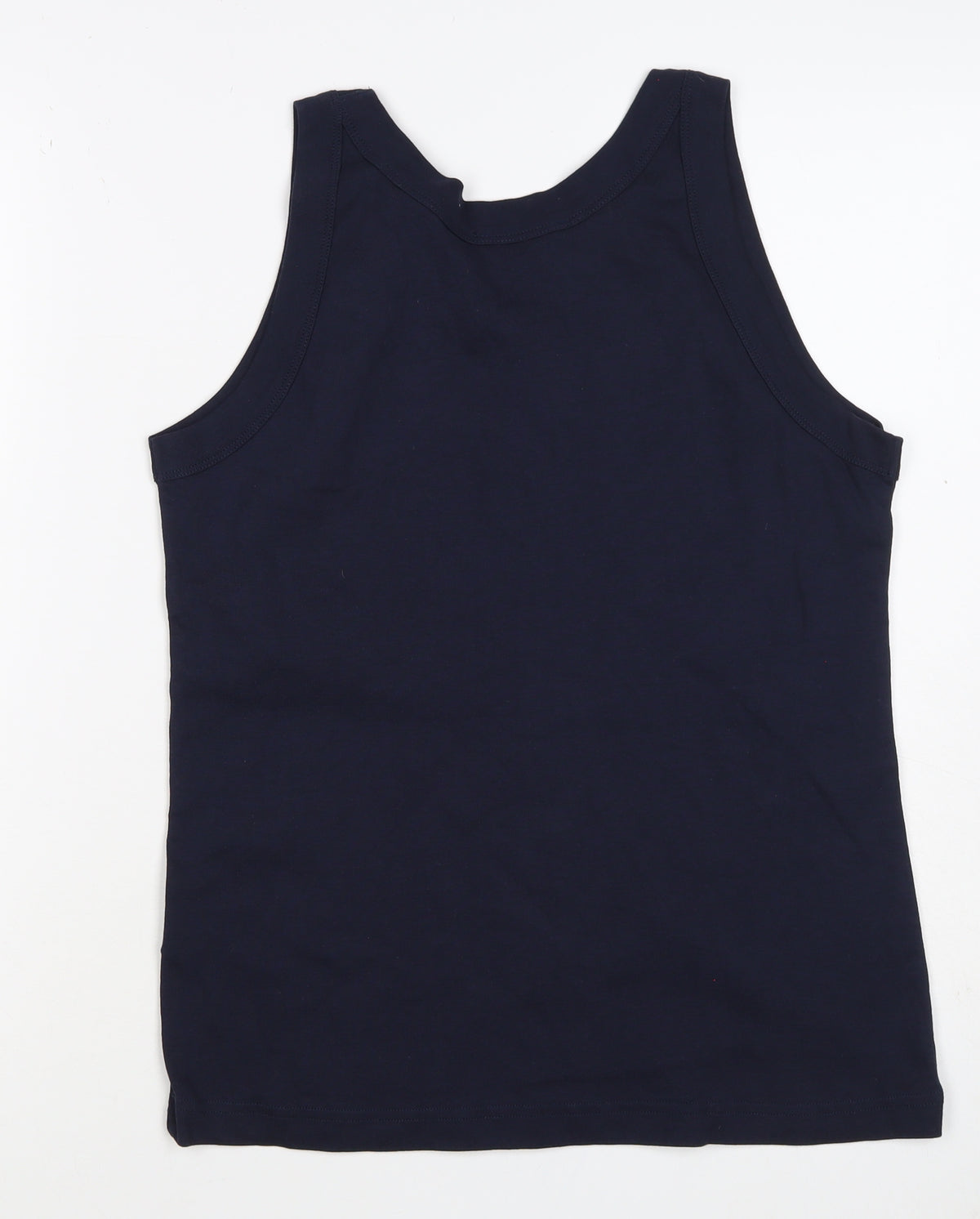 Reachering Women's Navy Size 18 Basic Cotton Scoop Neck Tank Top