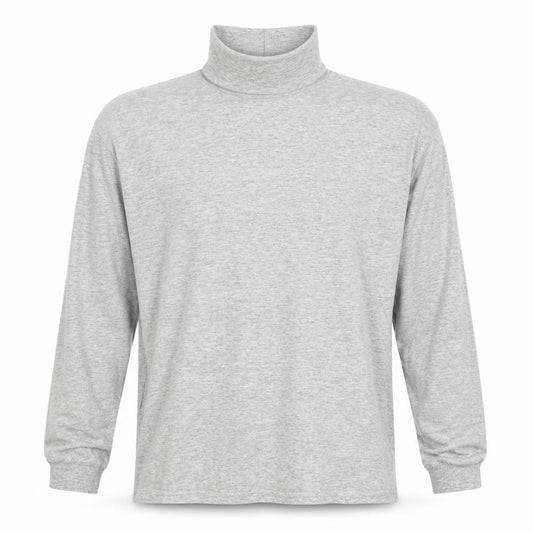 Burton Men Grey L Long Sleeve High Neck Jersey T-Shirt