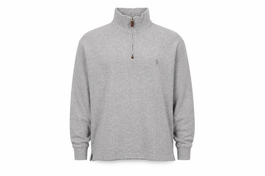 Polo Ralph Lauren Men’s Grey M Quarter Zip Logo Sweatshirt