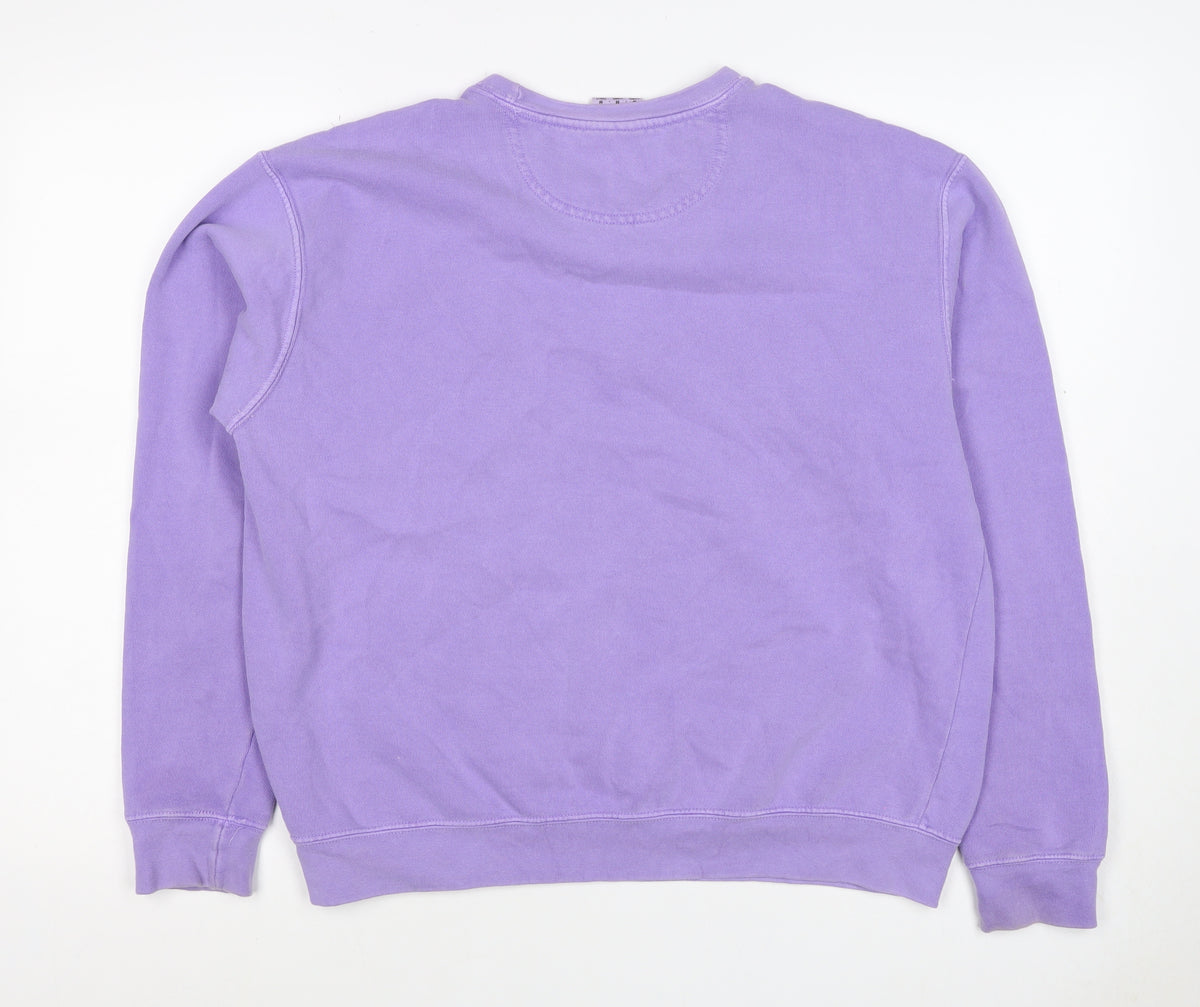 Comfort Colours Men's Purple M Pullover Sweatshirt Northshore Surfshop Logo