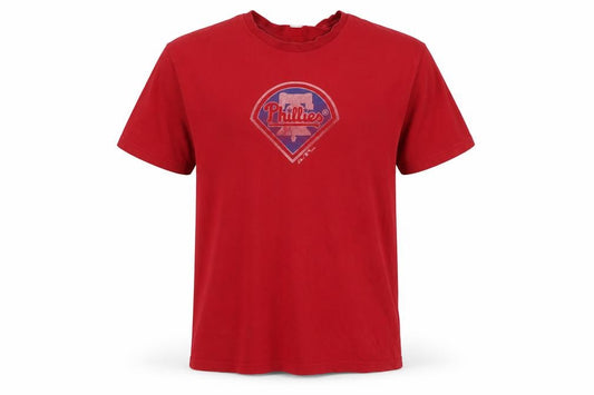 Majestic Men’s Red M Philadelphia Phillies MLB Graphic T-Shirt 2009