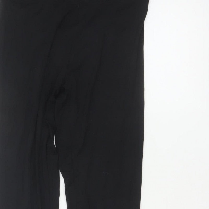 M&S Women’s Black Size 8 Regular Stretch Viscose Jersey Leggings