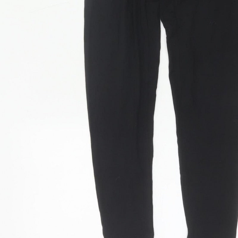 M&S Women’s Black Size 8 Regular Stretch Viscose Jersey Leggings
