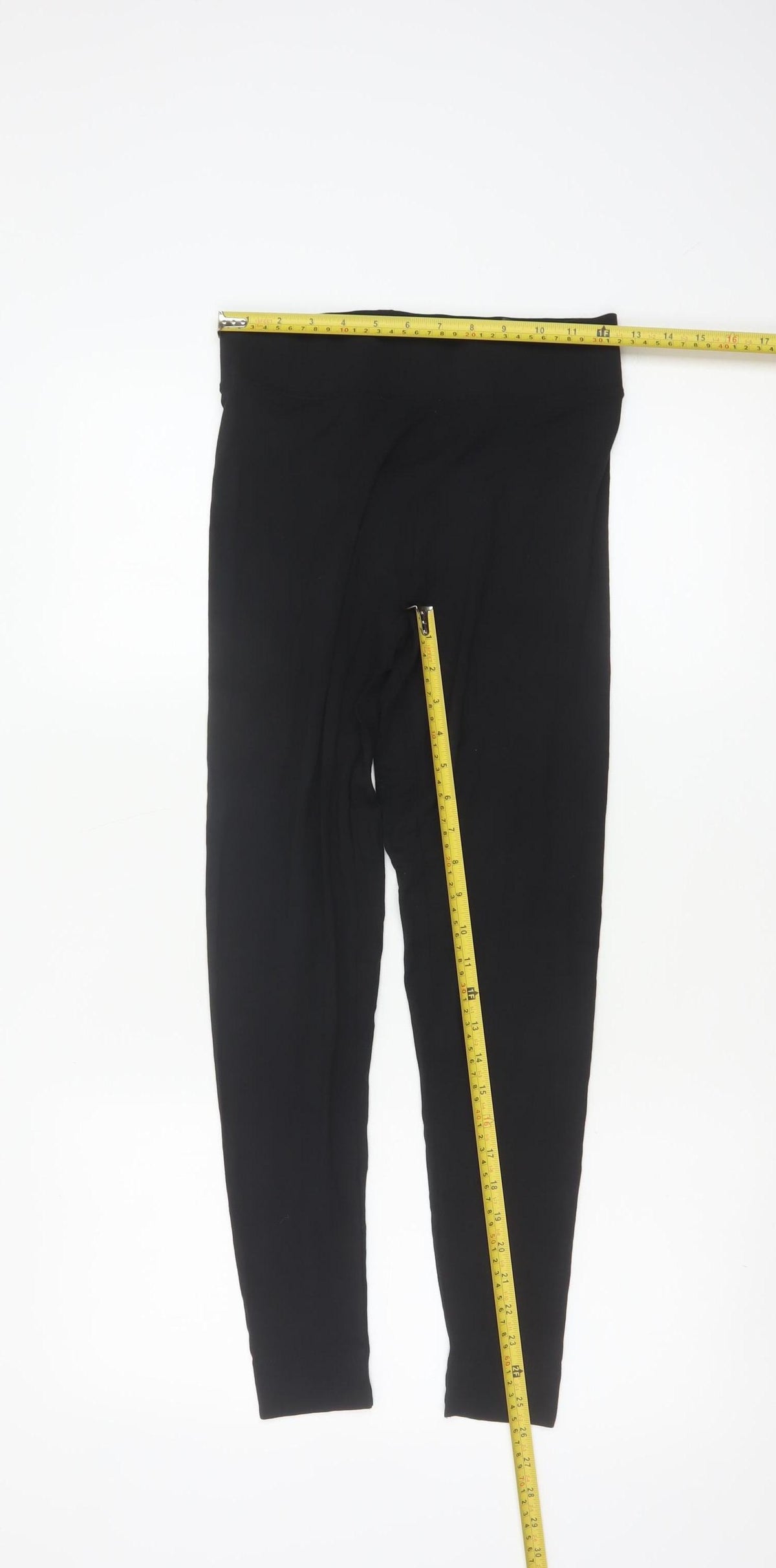 M&S Women’s Black Size 8 Regular Stretch Viscose Jersey Leggings
