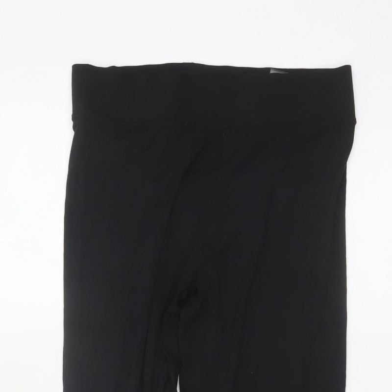 M&S Women’s Black Size 8 Regular Stretch Viscose Jersey Leggings