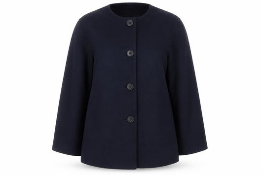 Marks and Spencer Women’s Blue Size 14 Collarless Button Jacket