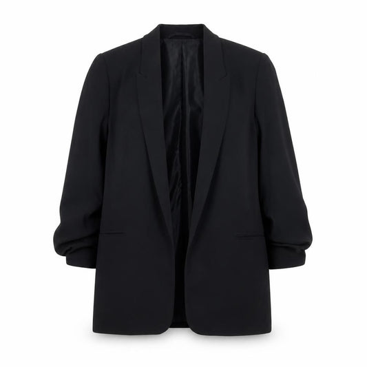 Marks & Spencer Women Black UK 10 Single-Breasted Lined Blazer