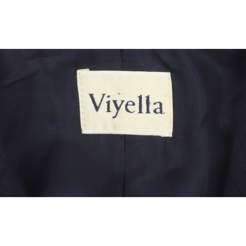 Viyella Women’s Blue UK 16 Two Button Wool Blend Blazer Jacket