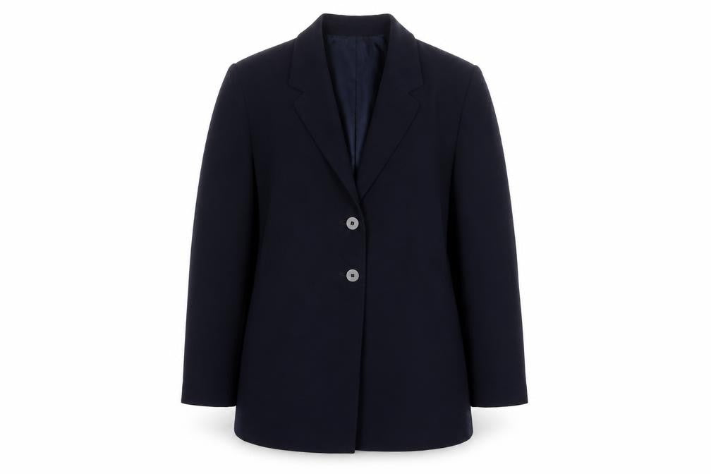 Viyella Women’s Blue UK 16 Two Button Wool Blend Blazer Jacket