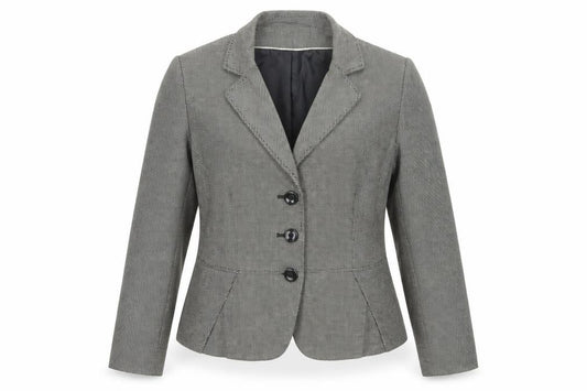 Marks & Spencer Women Grey Size 14 Tailored 3 Button Blazer