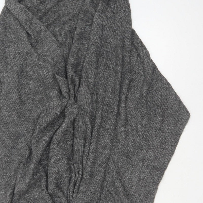 Cotton Traders Women’s Grey Size 12 Open Knit Waterfall Cardigan