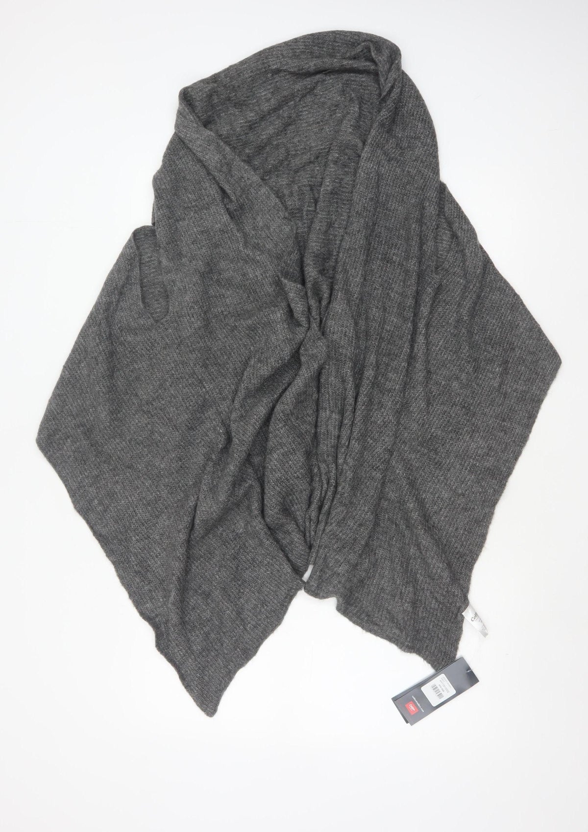 Cotton Traders Women’s Grey Size 12 Open Knit Waterfall Cardigan