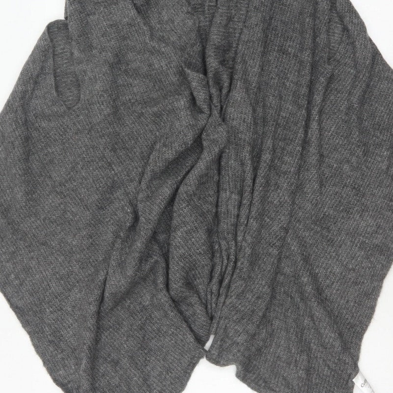 Cotton Traders Women’s Grey Size 12 Open Knit Waterfall Cardigan