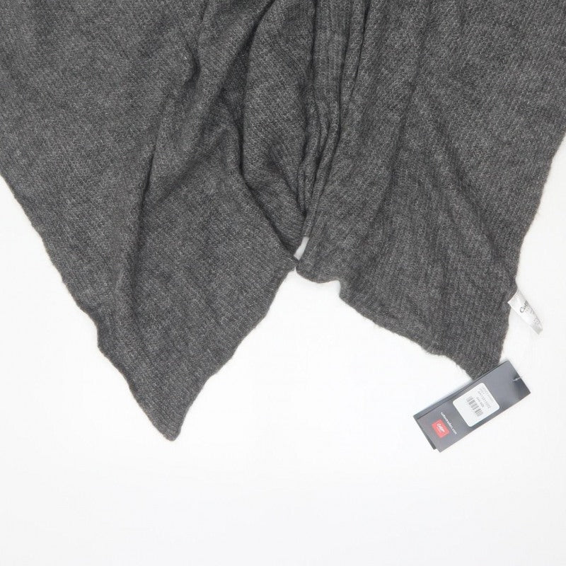 Cotton Traders Women’s Grey Size 12 Open Knit Waterfall Cardigan