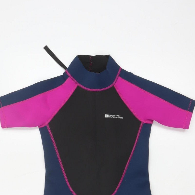 Mountain Warehouse Girls Multicoloured 9-10 Years Shorty Wetsuit
