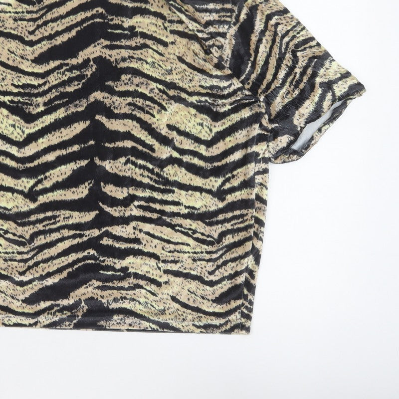 ASOS DESIGN Men's Multicoloured M Zebra Print Oversized T-Shirt