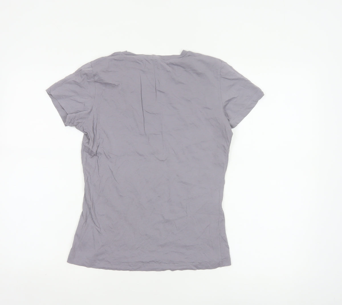 & Other Stories Women's Grey UK 8 Basic Golden State T-Shirt