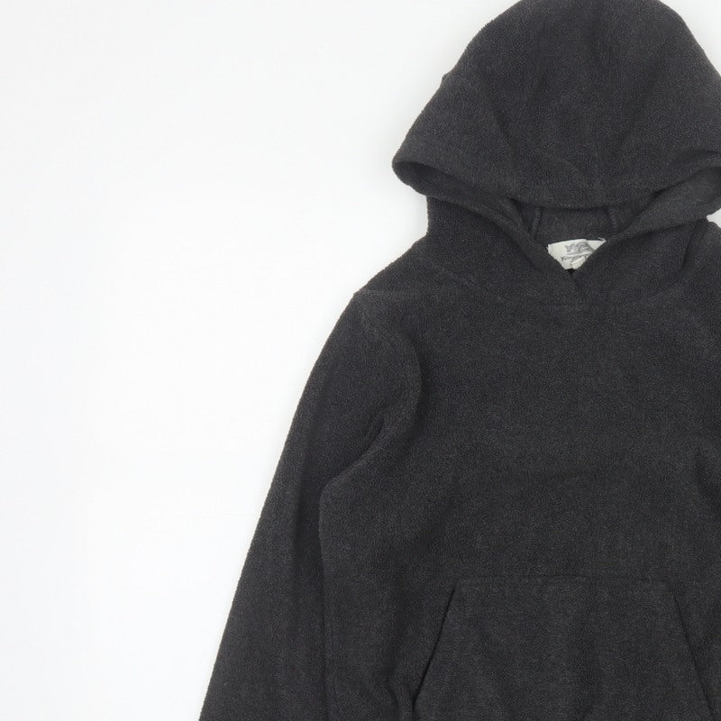 Kangaroo Poo Boys Black Fleece Pullover Hoodie 9-10 Years Hooded