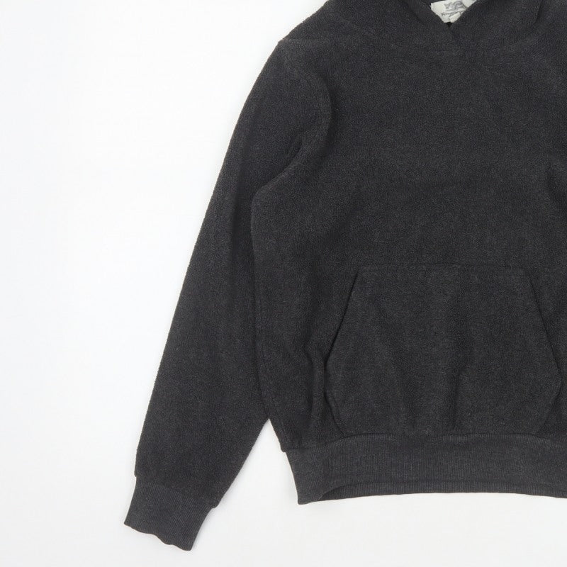 Kangaroo Poo Boys Black Fleece Pullover Hoodie 9-10 Years Hooded