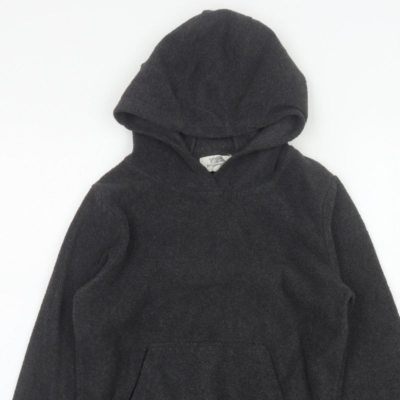 Kangaroo Poo Boys Black Fleece Pullover Hoodie 9-10 Years Hooded