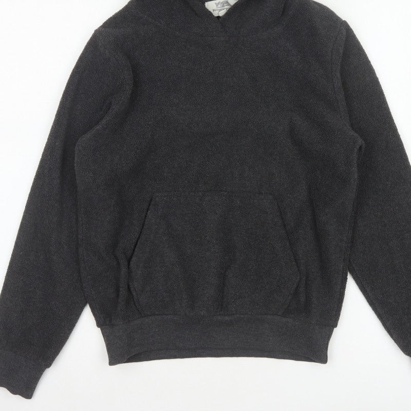 Kangaroo Poo Boys Black Fleece Pullover Hoodie 9-10 Years Hooded
