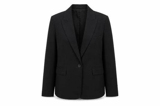 Marks and Spencer Women Black UK 14 Single Breasted Blazer Jacket