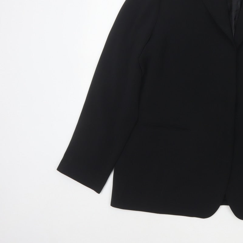 Marks & Spencer Autograph Women’s Black UK 18 Single-Breasted Blazer